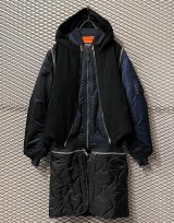 画像: UNDER COVER - Docking Design Long MA-1 Jacket