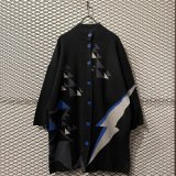 画像: SUPER LADY by KANSAI YAMAMOTO - Geometric Mockneck Long Knit Jacket