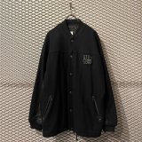 画像: montage - Leather Switching Stadium Jacket