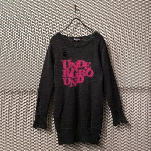 画像: HYSTERIC - "Underground" Damage Long Knit