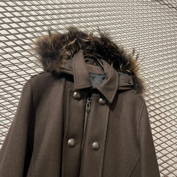 画像2: PPFM - Fur Hooded Zip-up Jacket (2)