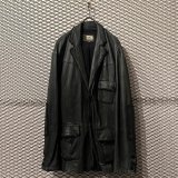 画像: B&C - 2B Leather Long Tailored Jacket