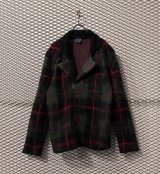 画像: PPFM - Checked Mohair Blend Double Rider Jacket