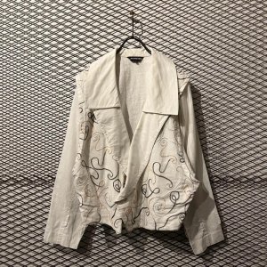 画像: LANCEL - Embroidery Double Docking Jacket