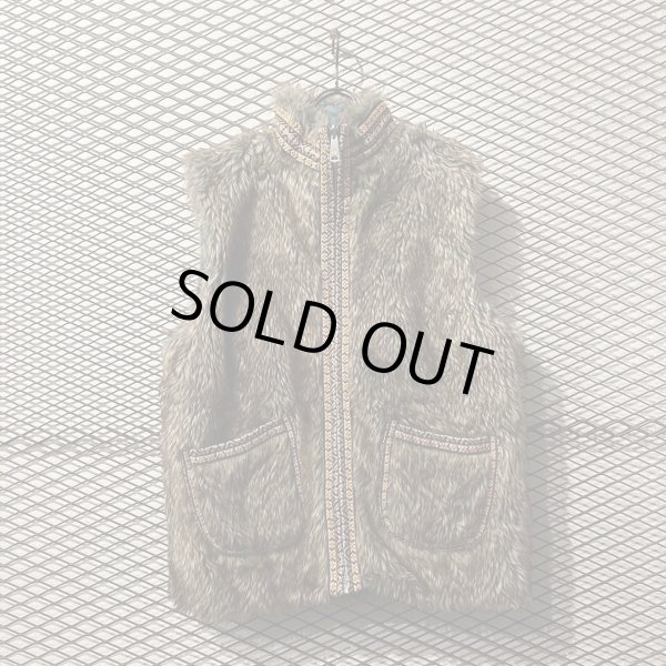 画像2: Used - Reversible Fake Fur Vest (2)