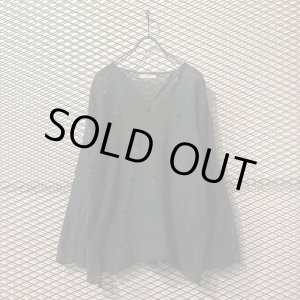 画像: VIVAYOU - 00's Damaged V-neck Linen Knit