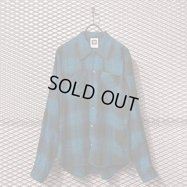 画像1: SWAGGER - Rayon Ombre Check Shirt (1)