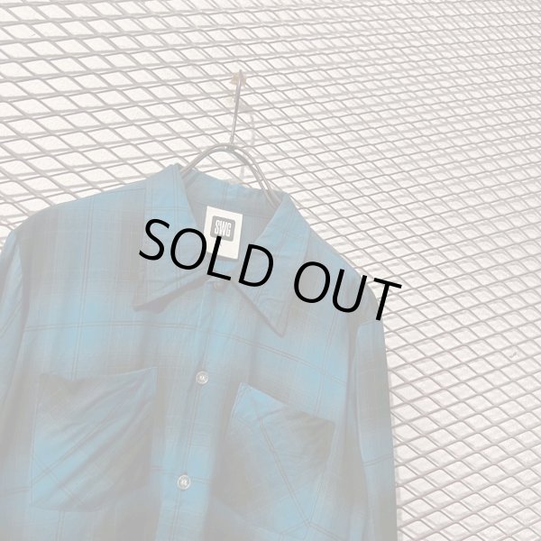 画像2: SWAGGER - Rayon Ombre Check Shirt (2)