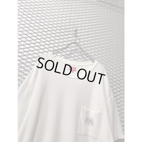 画像2: SUPREME - Embroidery Thermal Pocket Tee (XL) (2)