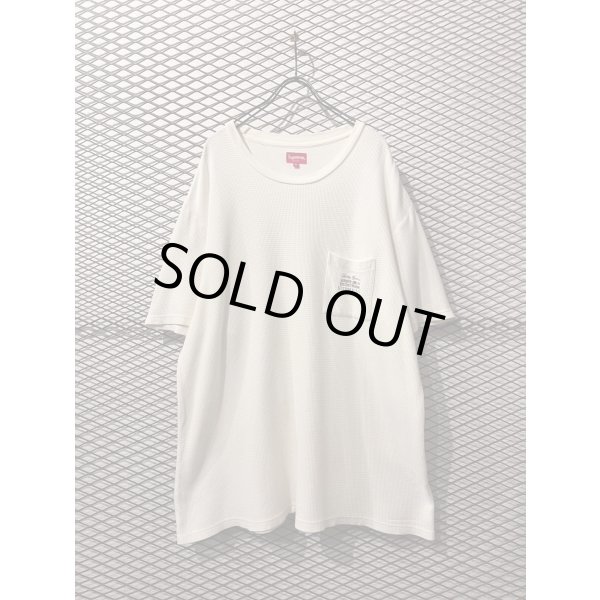画像1: SUPREME - Embroidery Thermal Pocket Tee (XL) (1)