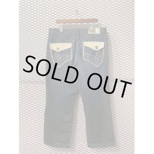 画像: PELLE PELLE - Stud Decorated Wide Denim Pants