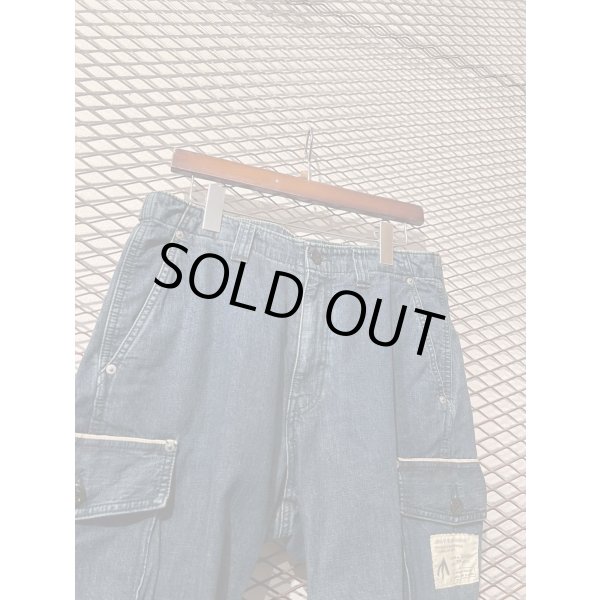 画像2: NEIGHBORHOOD - Cropped Denim Cargo Pants (2)