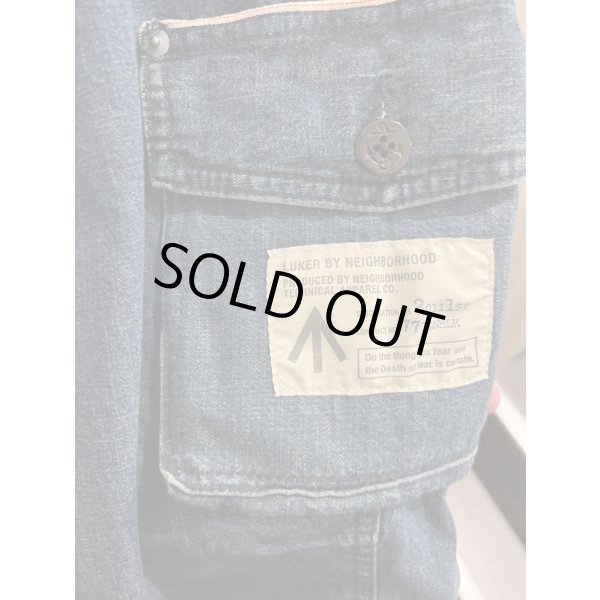 画像4: NEIGHBORHOOD - Cropped Denim Cargo Pants (4)