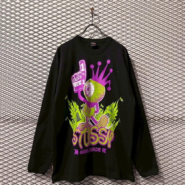 画像1: STUSSY - Eyeball L/S Tee (1)