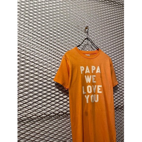 画像2: Vintage - 80's "PAPA" Tee (BORO) (2)