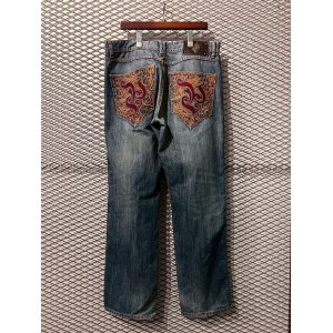 画像: Pelle Pelle - 00's Embroidered Wide Denim Pants