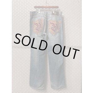画像: Pelle Pelle - 00's Embroidered Wide Denim Pants