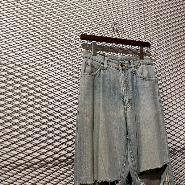 画像2: Lee - 90's Damage Denim Pants (BORO) (2)