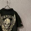 画像4: VANSON - Skull Embroidery Crinkled Polo Shirt (4)