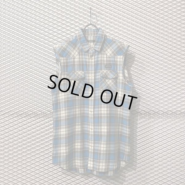 画像1: UNDERCOVER - 09S/S Check Nosleeve Shirt (1)