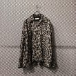 画像1: NEON SIGN - Fire Heart Leopard Open Collar Shirt (1)