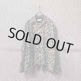 画像: NEON SIGN - Fire Heart Leopard Open Collar Shirt