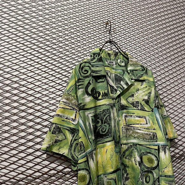 画像2: JUN MEN - 90's Art Pattern Open Collar S/S Shirt (2)