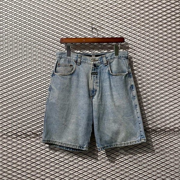画像1: MARITHE + FRANCOIS GIRBAUD - Wide Denim Shorts (Wash) (1)