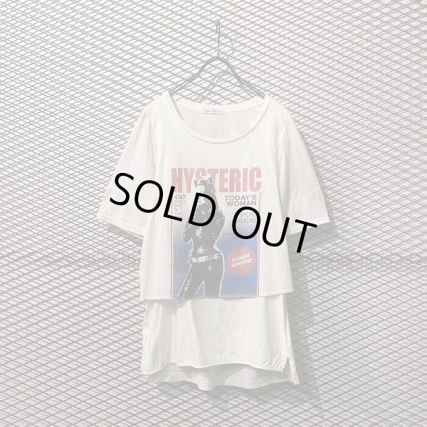 画像1: HYSTERIC GLAMOUR -  "Girl" Docking Tee (1)