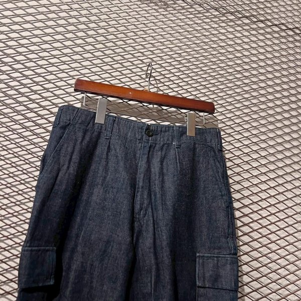 画像2: GOODENOUGH - 00's Denim Cargo Pants (2)