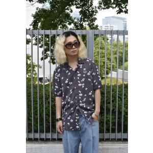 画像: FRED PERRY - Leopard Open Collar S/S Shirt