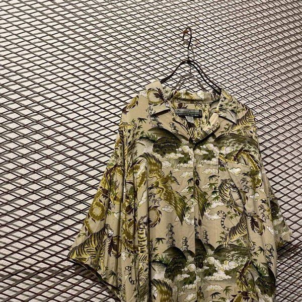 画像2: Used - Tiger&Dragon Open Collar S/S Shirt (2)