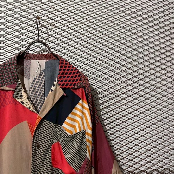画像4: m's braque - Crazy Pattern Open Collar Shirt (4)