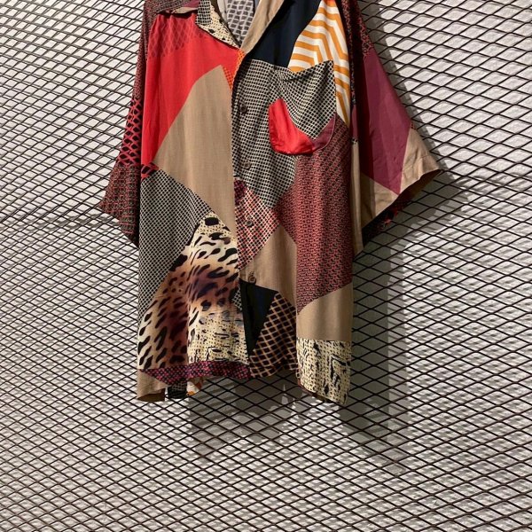 画像3: m's braque - Crazy Pattern Open Collar Shirt (3)