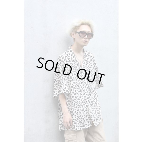 画像2: keboz - Leopard Open Collar S/S Shirt (2)