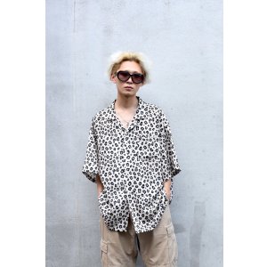 画像: keboz - Leopard Open Collar S/S Shirt