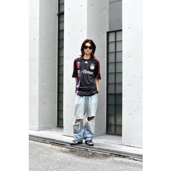 画像1: Lee - 90's Damage Denim Pants (BORO) (1)