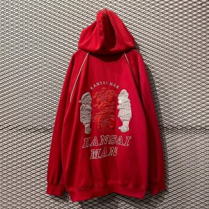 画像: KANSAI MAN - 90's Gas Mask Embroidered Zip-Up Hoodie