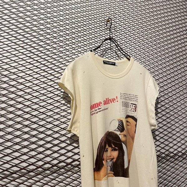 画像2: DOLCE & GABBANA - Cut Off Damage Tee (2)