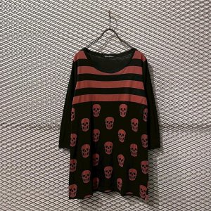 画像: HYSTERIC GLAMOUR - Skull x Border Tee
