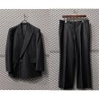 画像1: LANVIN - メタルボタン4Bダブルセットアップ (ダメージあり) (1)