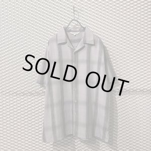 画像: Used - Ombre Check Open Collar S/S Shirt