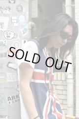画像: lucian pellat-finet - Skull x Union Jack Tee