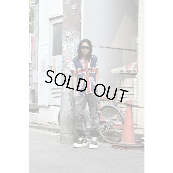 画像2: lucian pellat-finet - Skull x Union Jack Tee (2)
