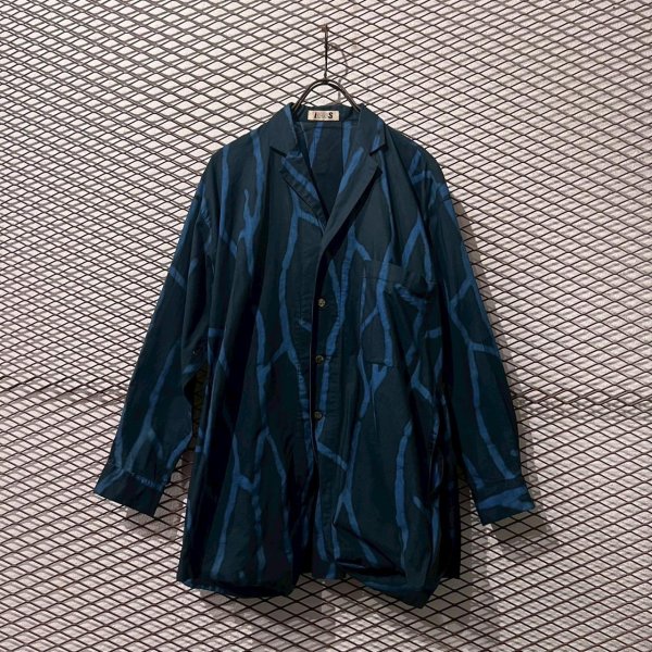 画像1: I.S. - 80's Bleached Pajama Shirt Jacket (1)