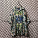 画像: Polo Ralph Lauren - "CALDWELL" Paisley Open Collar Silk Shirt (XXL)