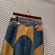 画像2: RIVAL - Switching Flared Denim Pants (2)