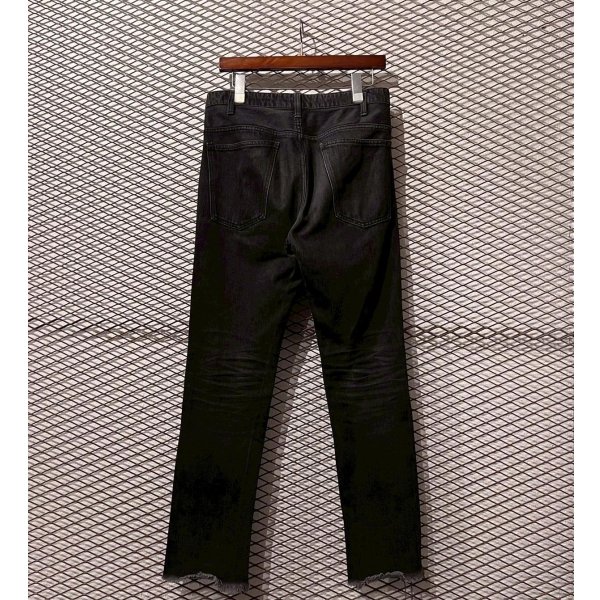 画像5: UNUSED - Cut-off Denim Pants (Black) (5)