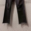 画像3: UNUSED - Cut-off Denim Pants (Black) (3)