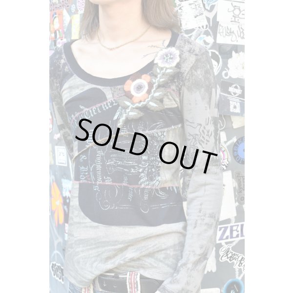 画像1: Used - Decoration L/S Y2K Tops (1)